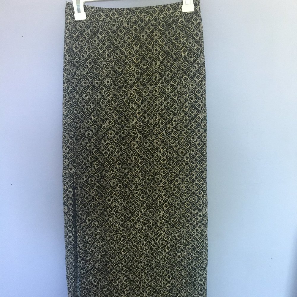 Patterned Maxi Skirt